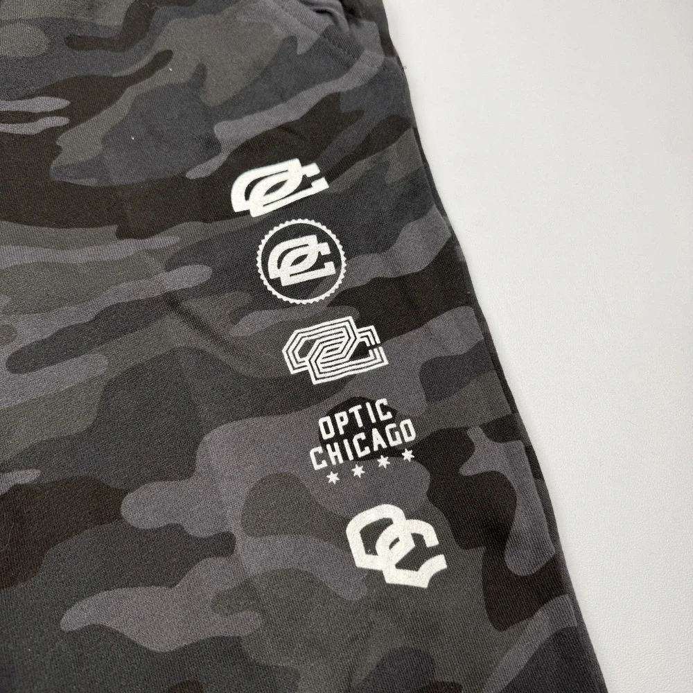 OpTic Chicago Pants Mens 2XL Black Camo ESports Call Of Duty League Joggers